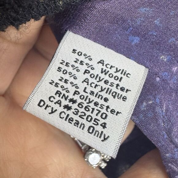 Anthropologie Ruffled Boucle Jacket Size 4 Coquette Romance Whimsigoth Vamp Y2K - Picture 7 of 7